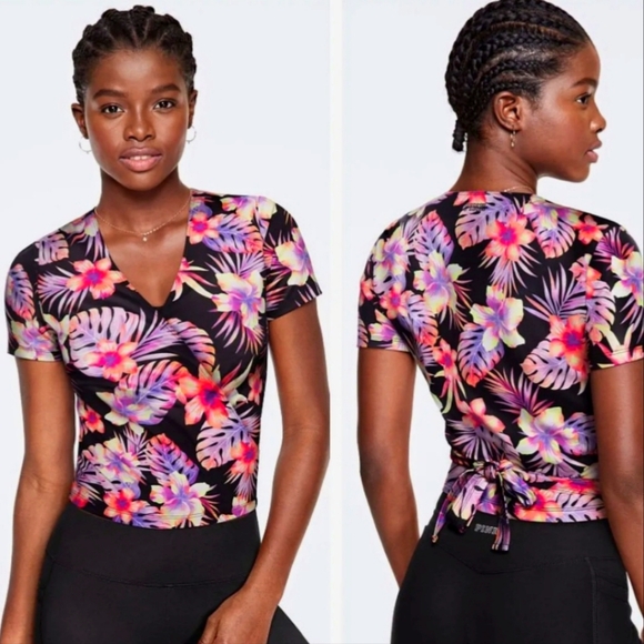 PINK Victoria's Secret Tops - Victoria's Secret Pink Ultimate Wrap Top
